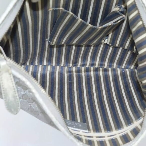 GUCCI GG Canvas Shoulder Bag Silver Auth 71301 - Picture 15 of 16